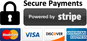 Secured payment powered by Stripe logo